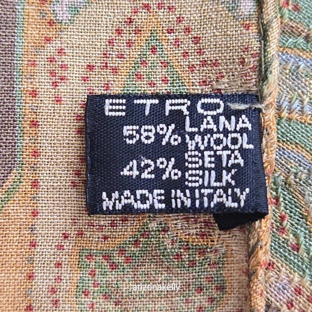 Etro Wool & Silk Scarf - Picture 3 of 16